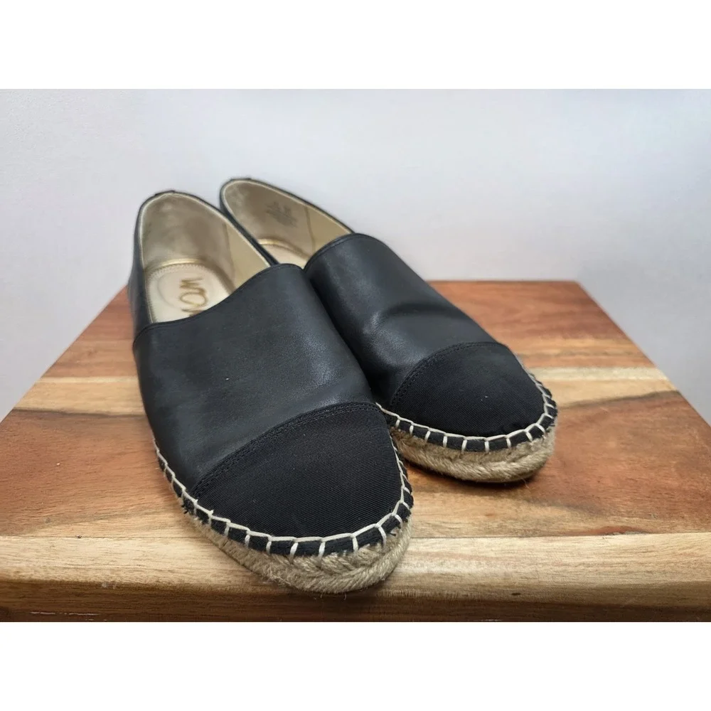 Sam Edelman Kesia Espidrille Loafer Women's Size 10.5 Black Slip On Comfort
